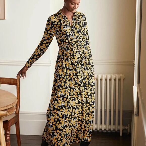 Boden Jessie Floral Shirt Style Maxi Dress Shirtdress - Picture 1 of 6